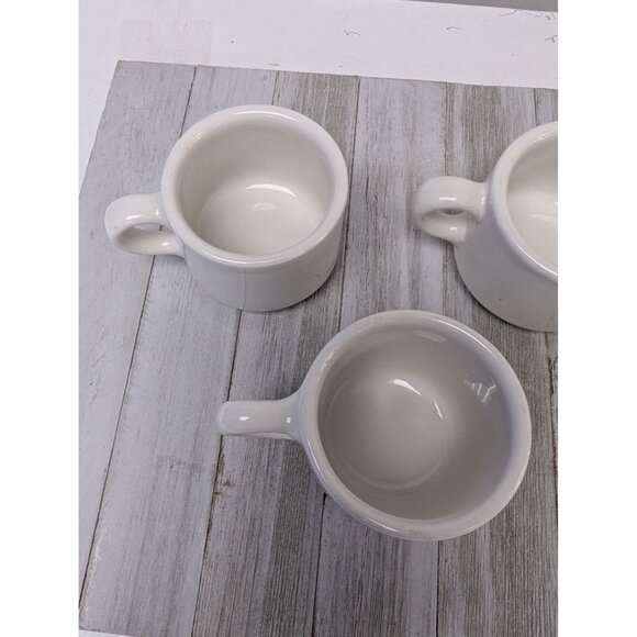 Set of 4 Buffalo China USA Heavy Restaurant Ware Coffee Cups Mugs Espresso 2.5" - Picture 2 of 8